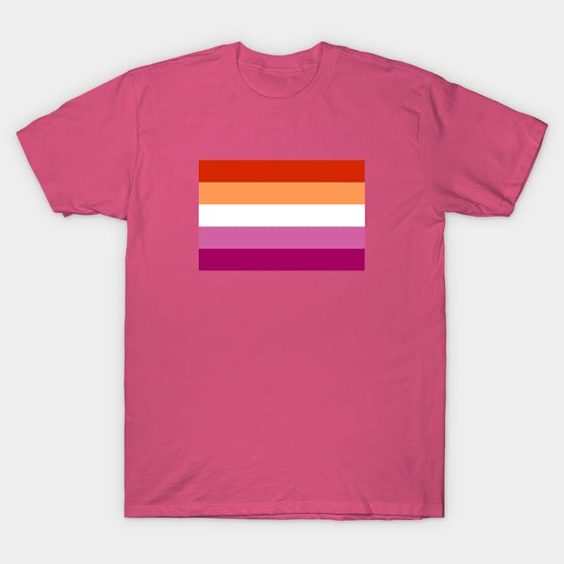 Lesbian Flag T-Shirt by DorothyGoesGlamping